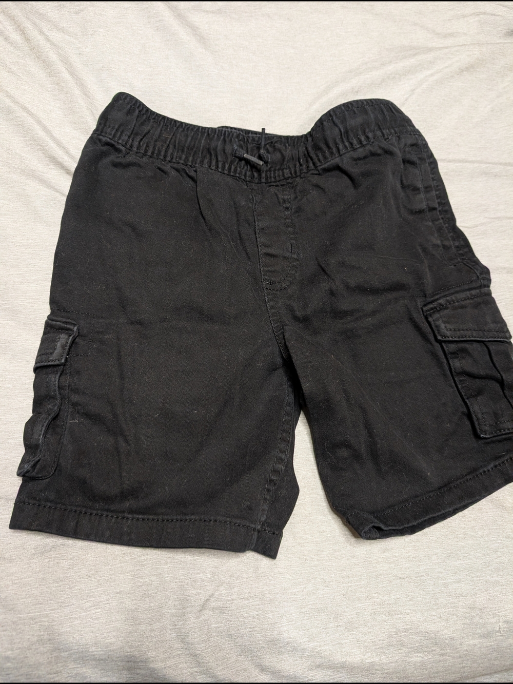 wonder nation Black Cargo Shorts for Kids